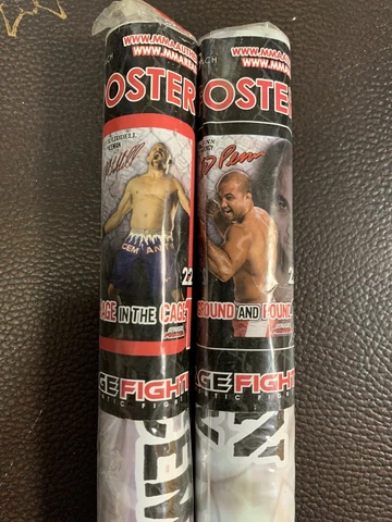 BJ Penn / Chuck Liddell MMA Cage Fighter 22” X 34”” - Lot 2 New Sealed Posters Cover