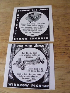 The Farm QRTLY-ADS -Frühjahr 1957- INNES STROHHÄCKSLER/WINDROW PICK-UP/ Bettendorf - Bild 1 von 1