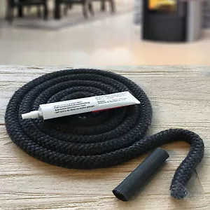 Dichtung 8mm rund 2,5m Kleber Kaminofen Dichtschnur Dichtband Ofendichtung Ofen - Bild 1 von 1