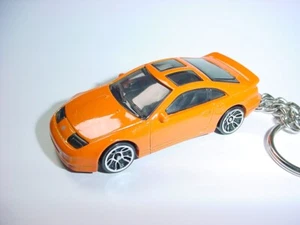 HOT 3D ORANGE NISSAN 300ZX CUSTOM KEYCHAIN keyring key RACER nismo hot wheels - Picture 1 of 4
