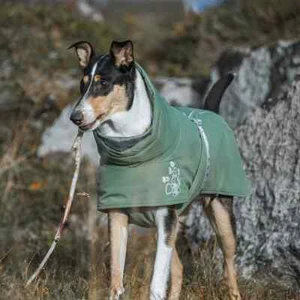 HURTTA EXTREME WARMER WINTER DOG PET COAT WATERPROOF JACKET HEDGE GREEN 16 inch - Picture 1 of 12