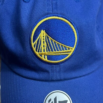 Sombrero de Limpieza Golden State Warriors 47 Ajustable Azul NUEVO CON ETIQUETAS Foto 1 de 4