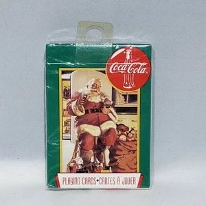 VTG 1995 Coca Cola Coke Santa Claus Christmas Playing Cards Cartes a Jouer  - Picture 1 of 4