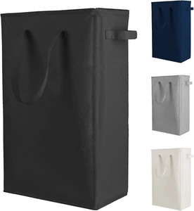 Slim Laundry Hamper Handles Collapsible Laundry Basket Thin Dirty Clothes Bas... - Picture 1 of 1