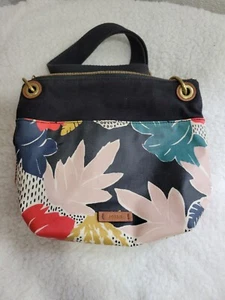 Fossil Women's "Leah" Black Multi-Color Medium Tote Bag floral - Picture 1 of 5