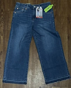 Levi's Girls Cropped Wide Leg Jeans Blue 14 Regular - New - Picture 1 of 7