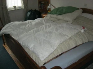 DAUNENSTEPPBETT DAUNE SIEHE BITTE FOTOS HOCHSTEGBETT - Bild 1 von 5