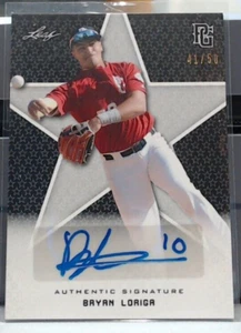 2020 LEAF PERFECT GAME BRYAN LORIGA ROOKIE AUTO /50 # BA-BLI MSK - Picture 1 of 2
