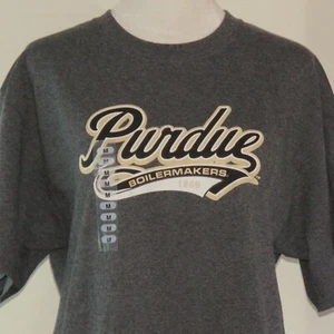 NWT Port & Co. Men's Purdue Boilermakers Gray Short-Sleeve T-Shirt Size M (C1027 - Picture 1 of 8