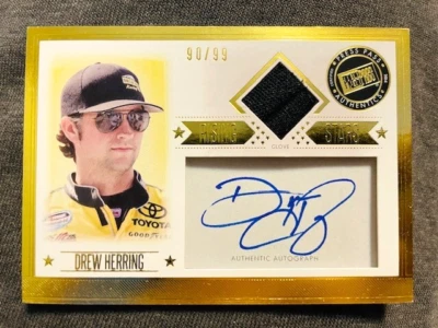 2014 Press Press Total Memorabilia Drew Herring RC Auto Autograph Glove /99 Rare - Image 1 of 2