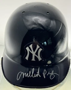 MELIDO PEREZ 1992-1995 New York Yankeees mini casco autografato firmato certificato di autenticità - Foto 1 di 1