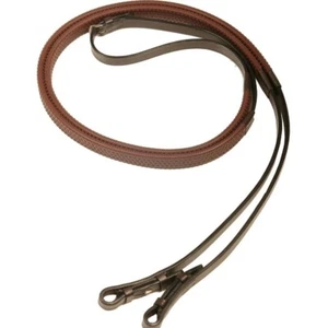 Old Mill Saddlery Rubber Grip Reins Billet End - Picture 1 of 3