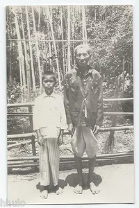 BM304 Carte Photo vintage card RPPC Indochine Type Costume traditionnel - Picture 1 of 1