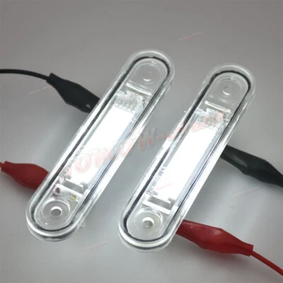 2PCS For Mercedes-Benz E Class W124 1984-1987 Rear Bumper License Plate Light - Image 1 of 4