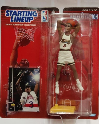 PHILADELPHIA 76ERS ALLEN IVERSON #3 NBA BASKETBALL STARTING LINEUP 1998 EDITION Cover