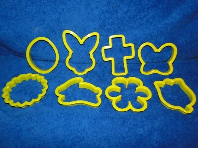 Nuevo Wilton 3.5-4.5" Plástico Pascua Galletas Juego de 8 Piezas Foto 1 de 3