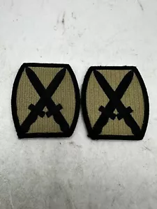 2x Gancho de parche tenue del Ejército de los Estados Unidos 10ª División de Montaña OCP Scorpion Mulitcam - Imagen 1 de 4