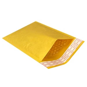 UOFFICE 50 Kraft Bubble Mailers 5x10" #00 Self-Seal Padded Envelopes - Picture 1 of 11