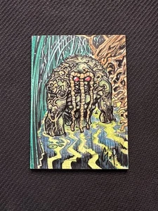2022 SKYBOX MARVEL MASTERPIECES Swamp Thing 1/1 SKETCH BY JOHN CZOP Auto A1 - Picture 1 of 3