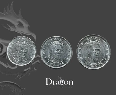 Monedas Venezuela 25, 50 Céntimos y 1 Bolívar (MILLÓN) 2021 AUNC - Juego Escaso 3 Piezas Foto 1 de 4