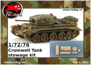 Redog 1:72/76 British Cromwell Mk IV Tank / Scale Modelling Stowage  Kit - Picture 1 of 5