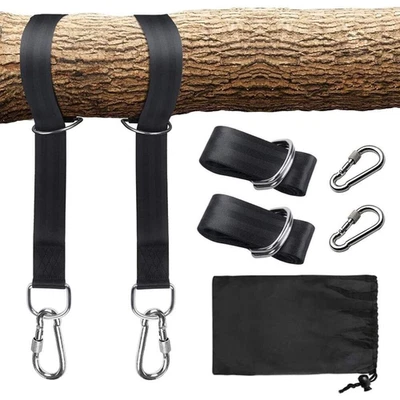 Tree Swing Hanging Straps Hammock Heavy Duty Kit for Chair Adjustable Carabiner - Image 1 of 4