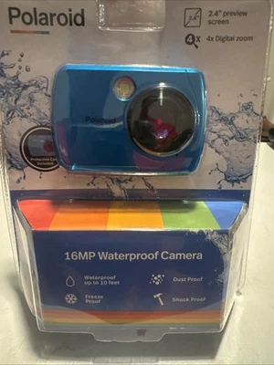 Polaroid 16MP Waterproof Digital Camera Teal Blue - Image 1 of 4