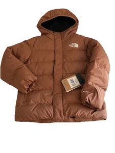 THE NORTH FACE Boys North Down Parka Fleece Lined Small 600 Fill $169 Toasted - Picture 1 of 5