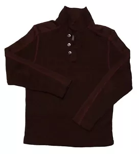 Men’s Van Heusen 1/4 Button Mock Neck Flex Fleece Polo Sweater Size SMALL (S) - Picture 1 of 3
