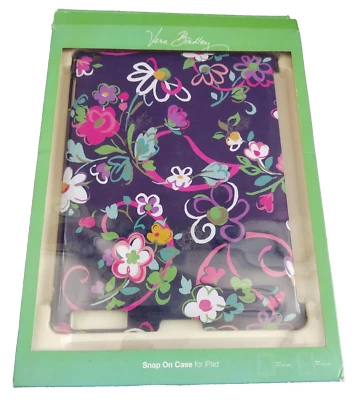 Vera Bradley iPad Snap On Hard Case Colorful Ribbons Flowers Fits iPad 2 or 3  - Image 1 of 4