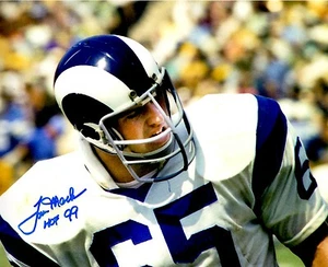 Autographed TOM MACK  HOF  Los Angeles Rams 8x10 Photo w/COA - Picture 1 of 1