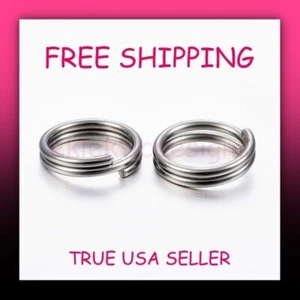4mm 1.4mm 50pcs 304 Stainless Steel Split Double Loop Jump Rings Fishing Lures - Picture 1 of 5