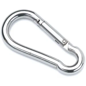 1/4" Carabiner Zinc Snap Clips for Baseball Batting Cages ~ 50 Pack - Picture 1 of 2