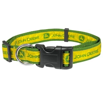 Pets First John Deere Licensed Pet Collar A Shiny & Colorful Premium Dog Collar - Image 1 of 4
