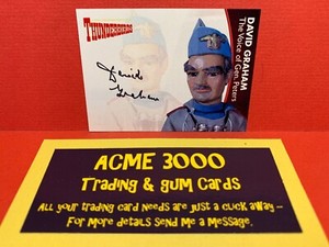 Unstoppable Thunderbirds Series 2 Autograph DAVID GRAHAM Gn Peters DG6 Case Card