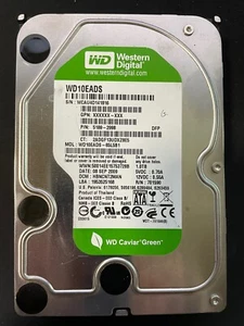 disque dur 1 To , 3.5 pouce , sata , WD caviar Green WD10EADS - Afbeelding 1 van 1
