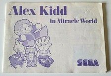 **Notice Seulement** - Alex Kidd In Miracle World - Sega Master System