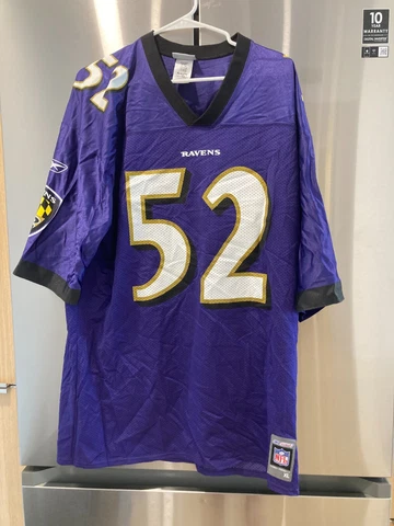 Ray Lewis Baltimore Ravens purple  reebok NFL football jersey Adult XL Cover