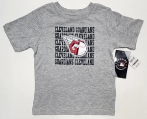 Cleveland Guardians 4T Shirt Gray MLB Baseball Team Support Toddler Boys NWT - Picture 1 of 3