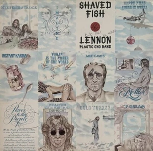John Lennon Kunststoff Ono Band rasierter Fisch 12" schwarz Vinyl LP PCS 7173 1975 sehr guter Zustand - Bild 1 von 13