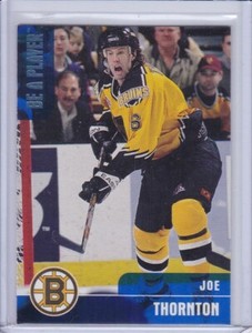 Joe Thornton 1999 Be A Player Memorabilia Hockey Card 35 Grade MT