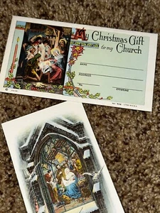 SELTENER VINTAGE Weihnachtskirche Angebotsumschlag Fleetwood, Mt. Vernon, NY - Bild 1 von 10