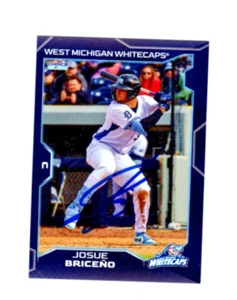 Josue Briceno 2025 West Michigan Whitecaps signed Autogramm Baseballkarte - Bild 1 von 2
