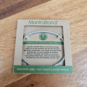 MantraBand Edelstahl Armband schönes Mädchen du kannst harte Dinge tun Neu - Bild 1 von 7
