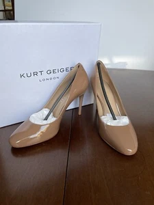 Kurt Geiger Ellie Nude Patent Leather Size 38 - Picture 1 of 6