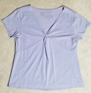 T-shirt/top SOMA Tranquility Lounge XL manica corta scollo a V lavanda usata in ottime condizioni - Foto 1 di 10