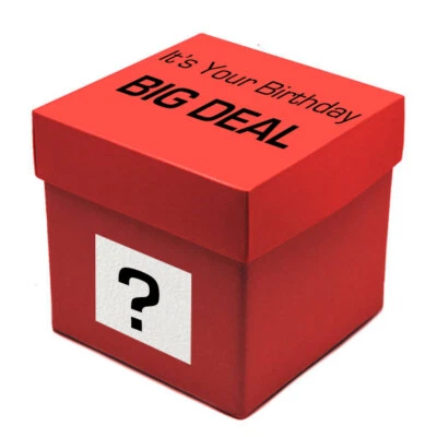 JEMSIDEAS Deal or No Deal Fun Happy Birthday Lucky Gift Box. CUSTOM Suprise Present/Card