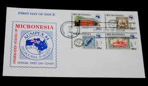 MICRONESIA 1984 AUSIPEX SET OF 4 ISSUES  ON FIRST DAY COVER - Picture 1 of 1