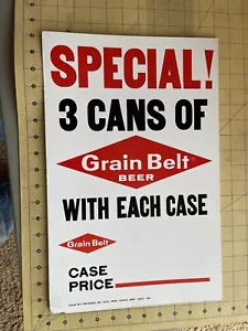 Orig Grain Belt beer Card Stock Mpls, MN Printing Co. COLLECTABLE - Picture 1 of 2
