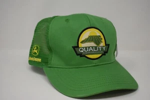 John Deere Quality Equipment LLC Trucker Hat Green Strapback New With Tag - Picture 1 of 9